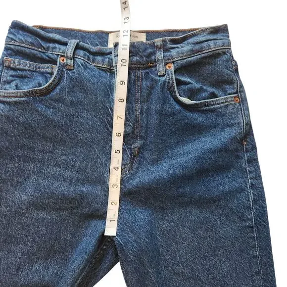 Reformation Liza Ultra High Rise Straight Jeans, Huntington Wash, size 28 - Picture 7 of 11
